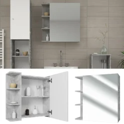 Spiegelschrank Fynn Beton 62 x 64 cm Vicco