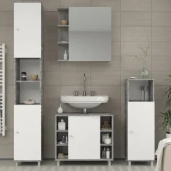 Spiegelschrank Fynn Beton 62 x 64 cm Vicco