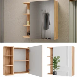 Spiegelschrank Fynn Goldkraft Eiche 62 x 64 cm Vicco