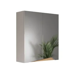 Spiegelschrank Marelle Greige 60 x 67 cm mit höhenverstellbarem Einlegeboden Vicco
