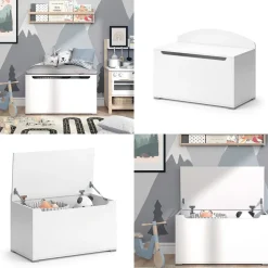 Spielzeugtruhe Arno Weiß 85 x 63.7 cm mit Deckel Vicco