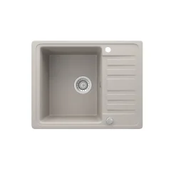 Spülbecken Beige 57.5 x 46 cm mit Trockenplatz Bergström