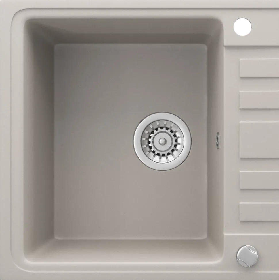 Spülbecken Beige 57.5 x 46 cm mit Trockenplatz Bergström