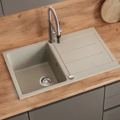 Spülbecken Kapstadt Beige 78 x 50 cm Bergström