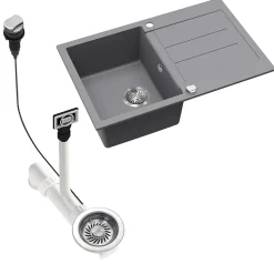 Spülbecken Kapstadt Grau 78 x 50 cm Bergström