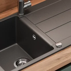 Spülbecken Kapstadt Schwarz 78 x 50 cm Bergström