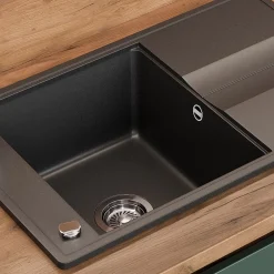 Spülbecken Kyoto Schwarz 78 x 50 cm Bergström
