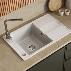 Spülbecken Kyoto Weiß 78 x 50 cm Bergström