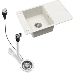 Spülbecken Kyoto Weiß 78 x 50 cm Bergström