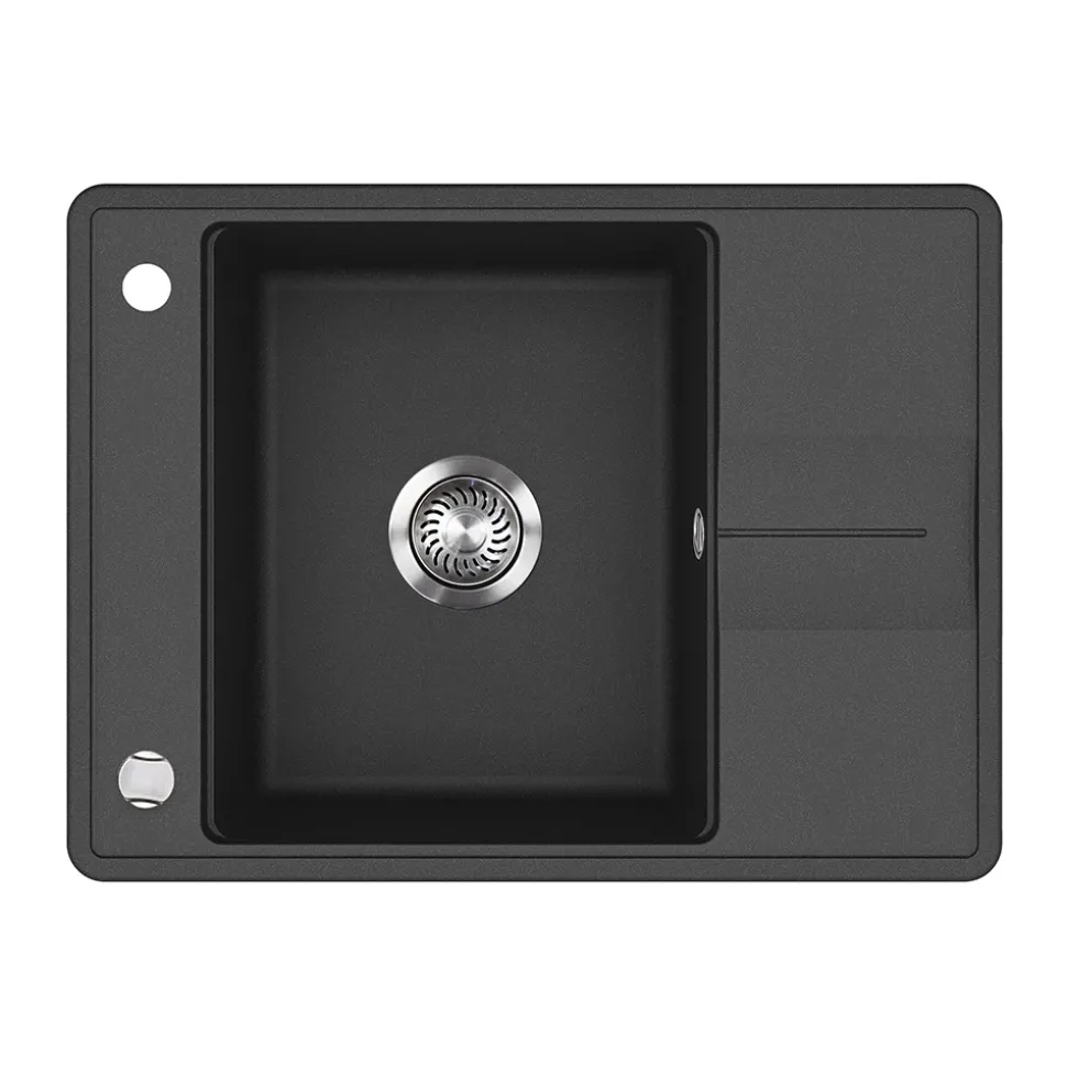 Spülbecken Osaka Schwarz 67 x 50 cm Bergström