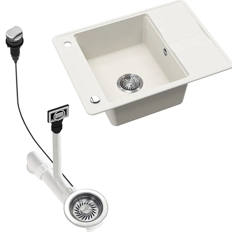 Spülbecken Osaka Weiß 67 x 50 cm Bergström