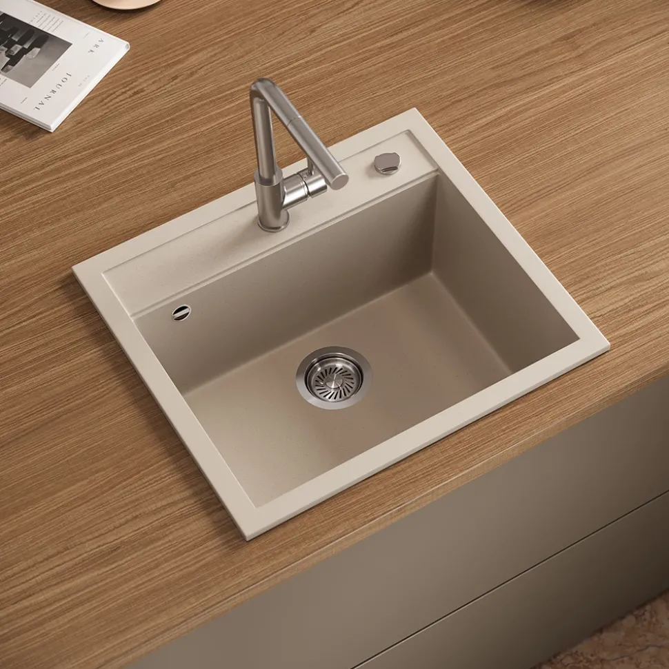 Spülbecken Paris Beige 57 x 51 cm Bergström