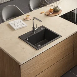 Spülbecken Paris Schwarz 57 x 51 cm Bergström