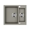 Spülbecken Prag Beton 58 x 50 cm mit 2 Spülen Bergström