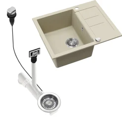 Spülbecken Rom Beige 62 x 50 cm Bergström