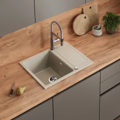 Spülbecken Rom Beige 62 x 50 cm Bergström