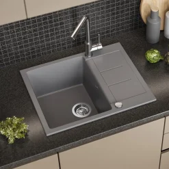 Spülbecken Rom Grau 62 x 50 cm Bergström