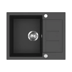 Spülbecken Rom Schwarz 62 x 50 cm Bergström