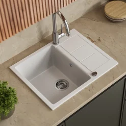 Spülbecken Rom Weiß 62 x 50 cm Bergström