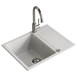 Spülbecken Rom Weiß 62 x 50 cm Bergström