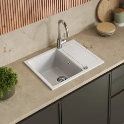 Spülbecken Rom Weiß 62 x 50 cm Bergström