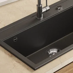 Spülbecken Sydney Schwarz 80 x 51 cm Bergström