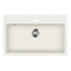 Spülbecken Sydney Weiß 80 x 51 cm Bergström