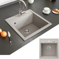 Spülbecken Tesa Beige 49 x 51 cm Bergström