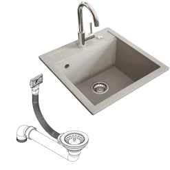 Spülbecken Tesa Beige 49 x 51 cm Bergström