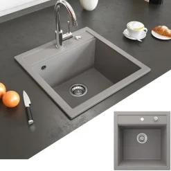 Spülbecken Tesa Beton 49 x 51 cm Bergström