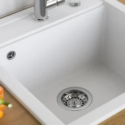 Spülbecken Tesa Weiß 49 x 51 cm Bergström