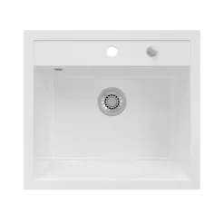 Spülbecken Valencia Weiß 56.5 x 51 cm Bergström