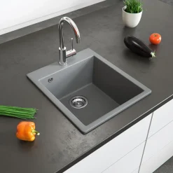Spülbecken Venice Grau 42.5 x 50 cm Bergström