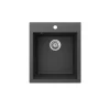 Spülbecken Venice Schwarz 42.5 x 50 cm Bergström