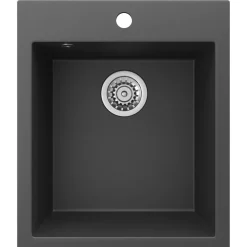 Spülbecken Venice Schwarz 42.5 x 50 cm Bergström