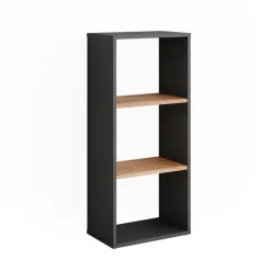 Standregal Orlando Anthrazit/Goldkraft Eiche 40 x 90.5 cm Vicco