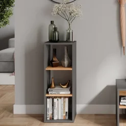 Standregal Orlando Anthrazit/Goldkraft Eiche 30 x 80.1 cm Vicco