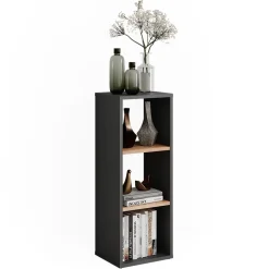 Standregal Orlando Anthrazit/Goldkraft Eiche 30 x 80.1 cm Vicco