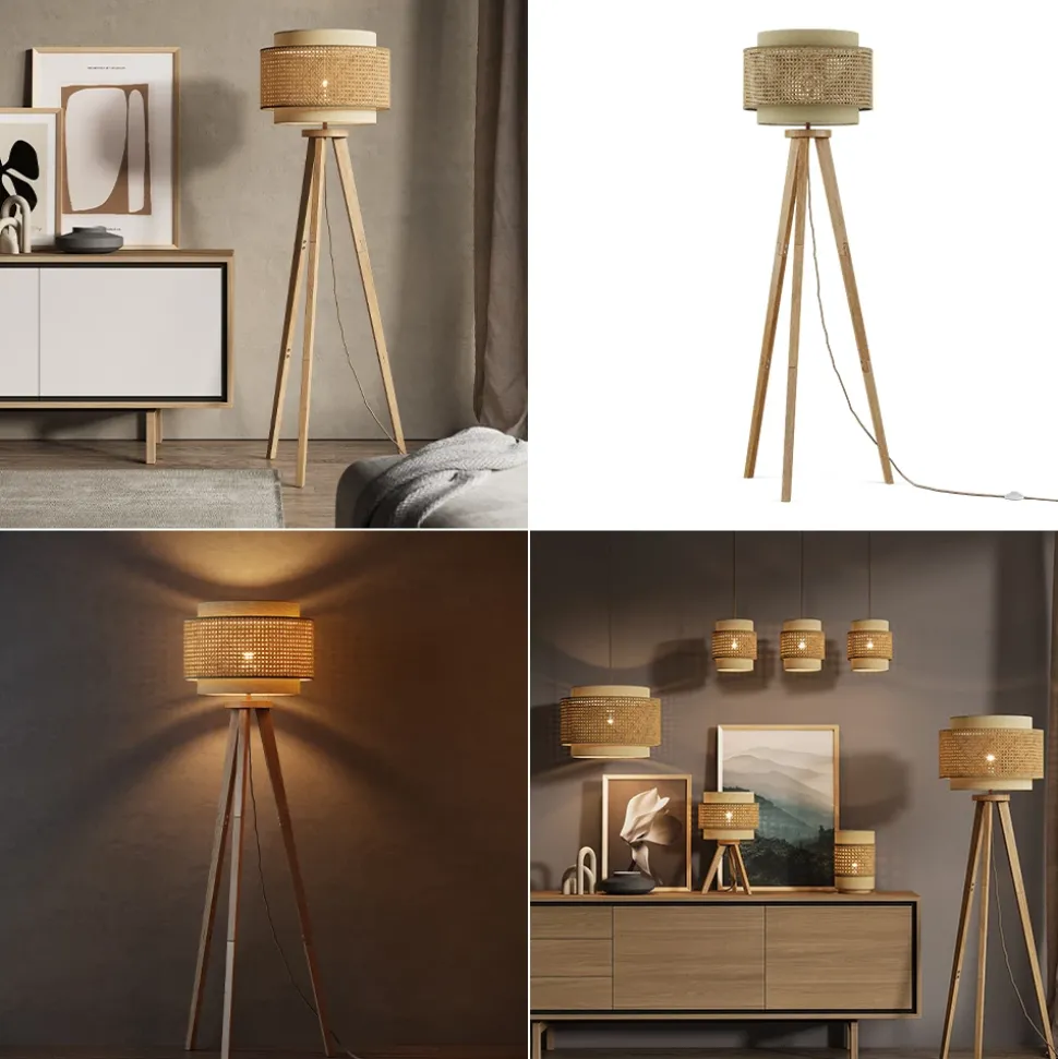 Stehlampe Morten Creme 45 x 142 cm Vicco