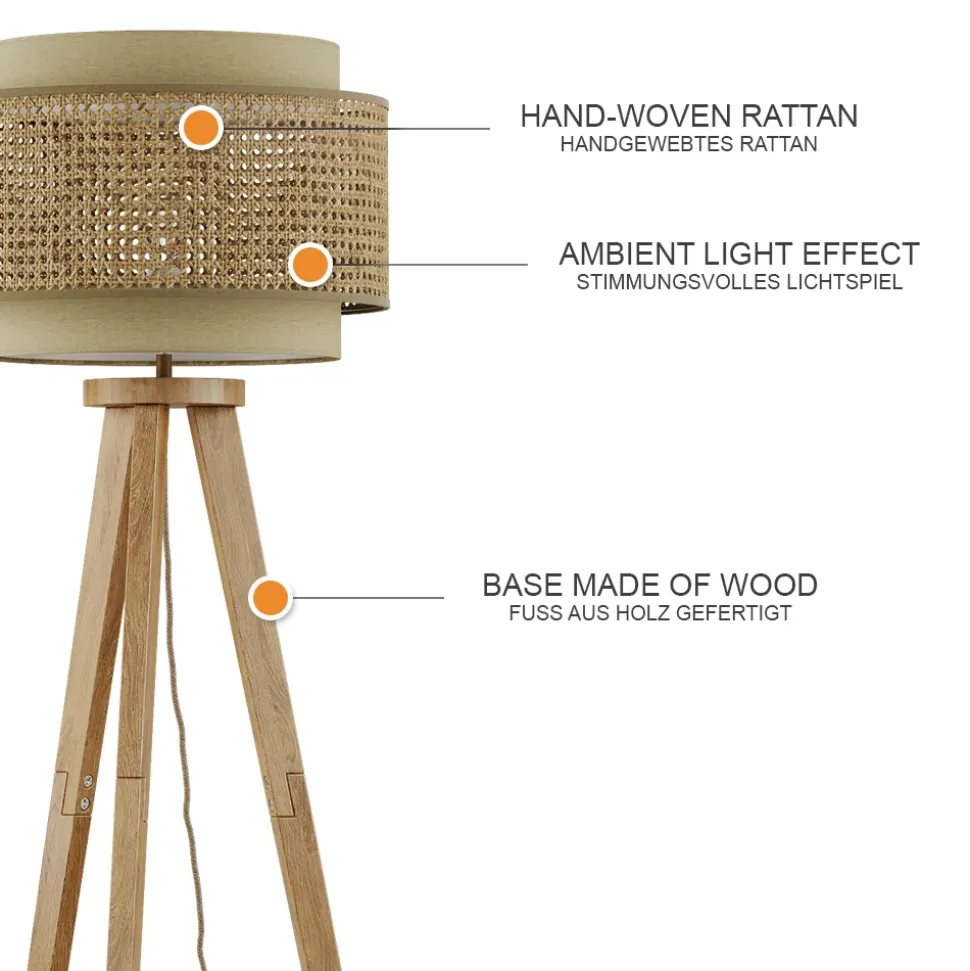 Stehlampe Morten Creme 45 x 142 cm Vicco