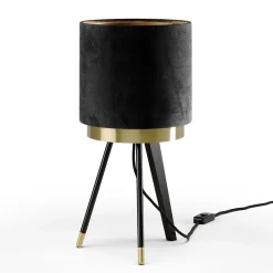 Tischlampe Goldamo Schwarz 23 x 46 cm Vicco
