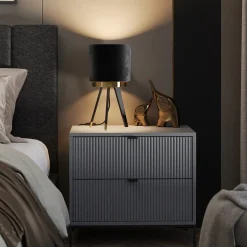 Tischlampe Goldamo Schwarz 23 x 46 cm Vicco