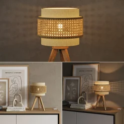 Tischlampe Morten Creme 26 x 45 cm mit Standfuß Vicco