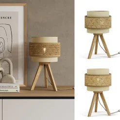 Tischlampe Morten Creme 26 x 45 cm mit Standfuß Vicco