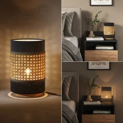 Tischlampe Morten Schwarz 17.5 x 26.5 cm Vicco