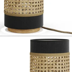 Tischlampe Morten Schwarz 17.5 x 26.5 cm Vicco