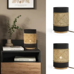 Tischlampe Morten Schwarz 17.5 x 26.5 cm Vicco