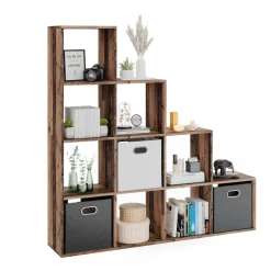 Treppenregal Antikholz 142.5 x 140 cm Vicco