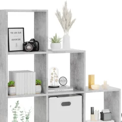 Treppenregal Beton 142.5 x 140 cm Vicco