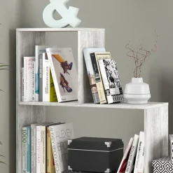 Treppenregal Grau 116.8 x 123.2 cm Vicco